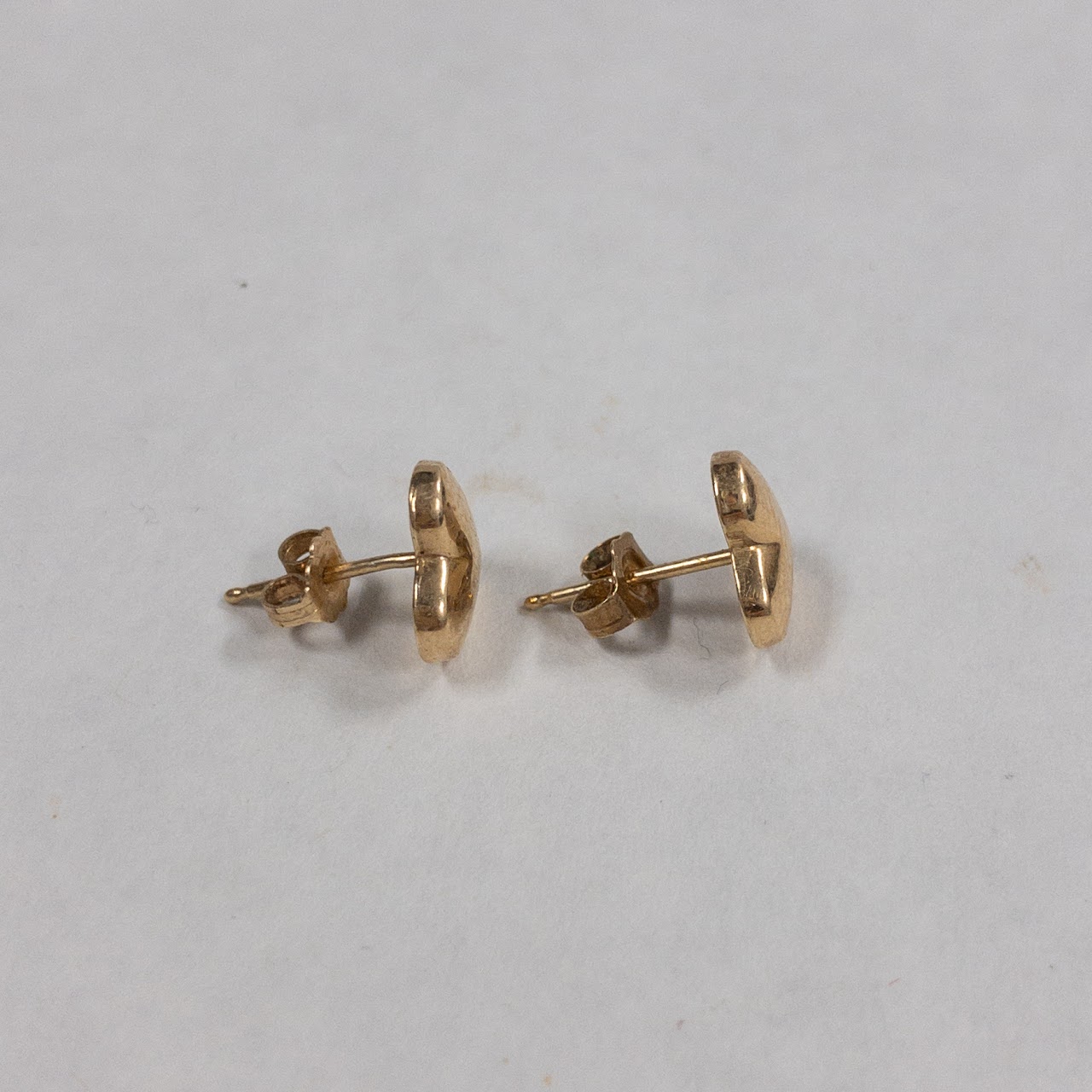 14K Gold Heart Earrings