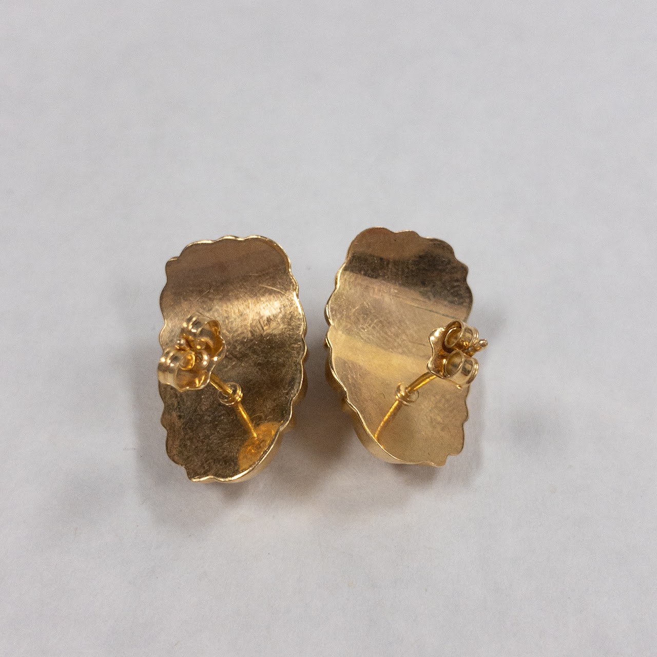 14K Gold Geometric Earrings