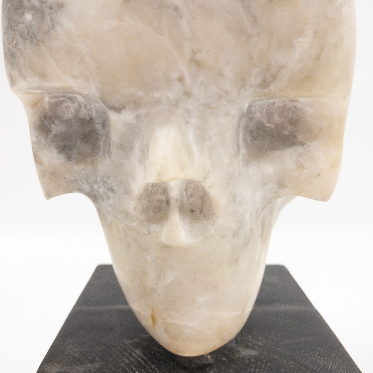 Skull and Face Double Sided Marble Sculpture