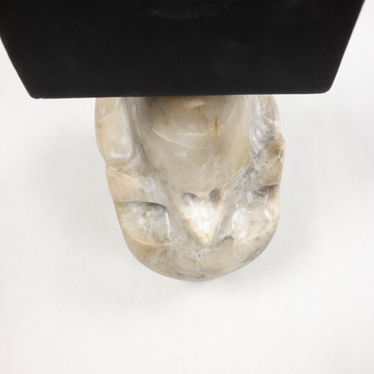 Skull and Face Double Sided Marble Sculpture