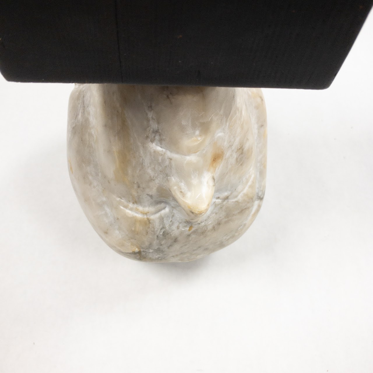 Skull and Face Double Sided Marble Sculpture