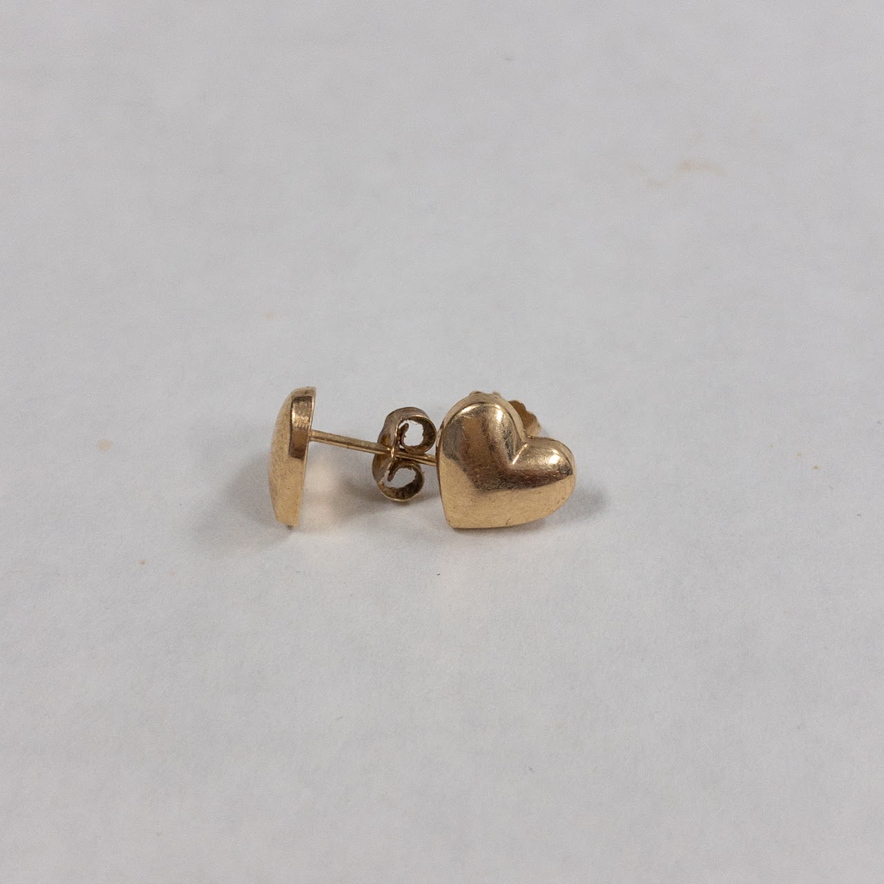 14K Gold Heart Earrings