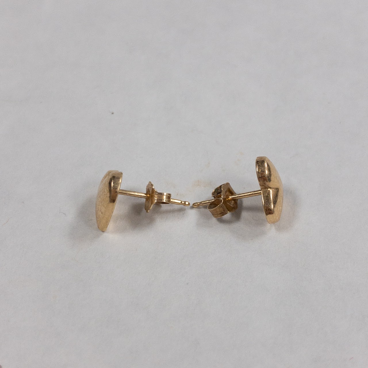 14K Gold Heart Earrings