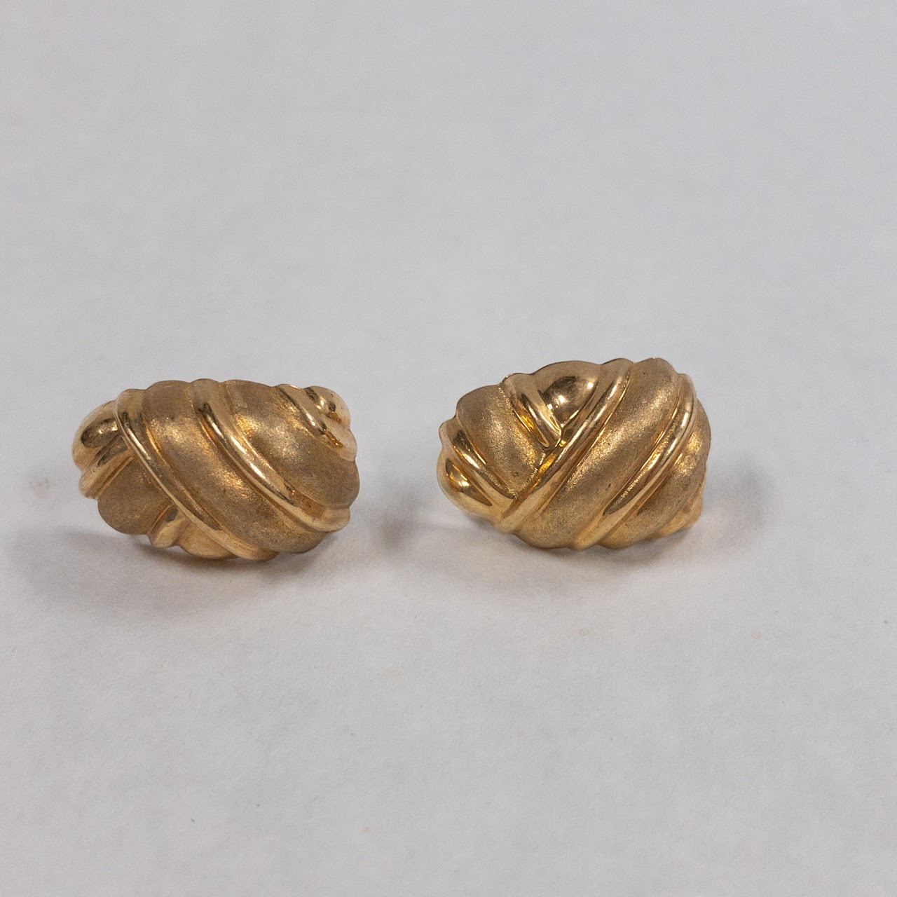 14K Gold Geometric Earrings