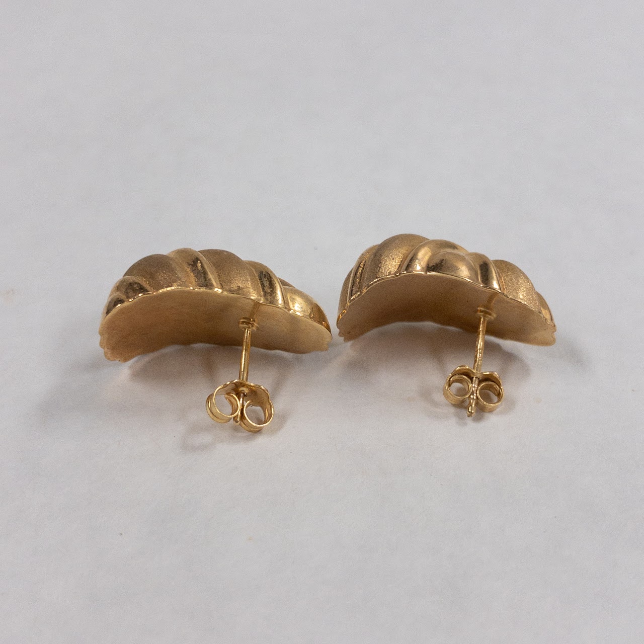 14K Gold Geometric Earrings