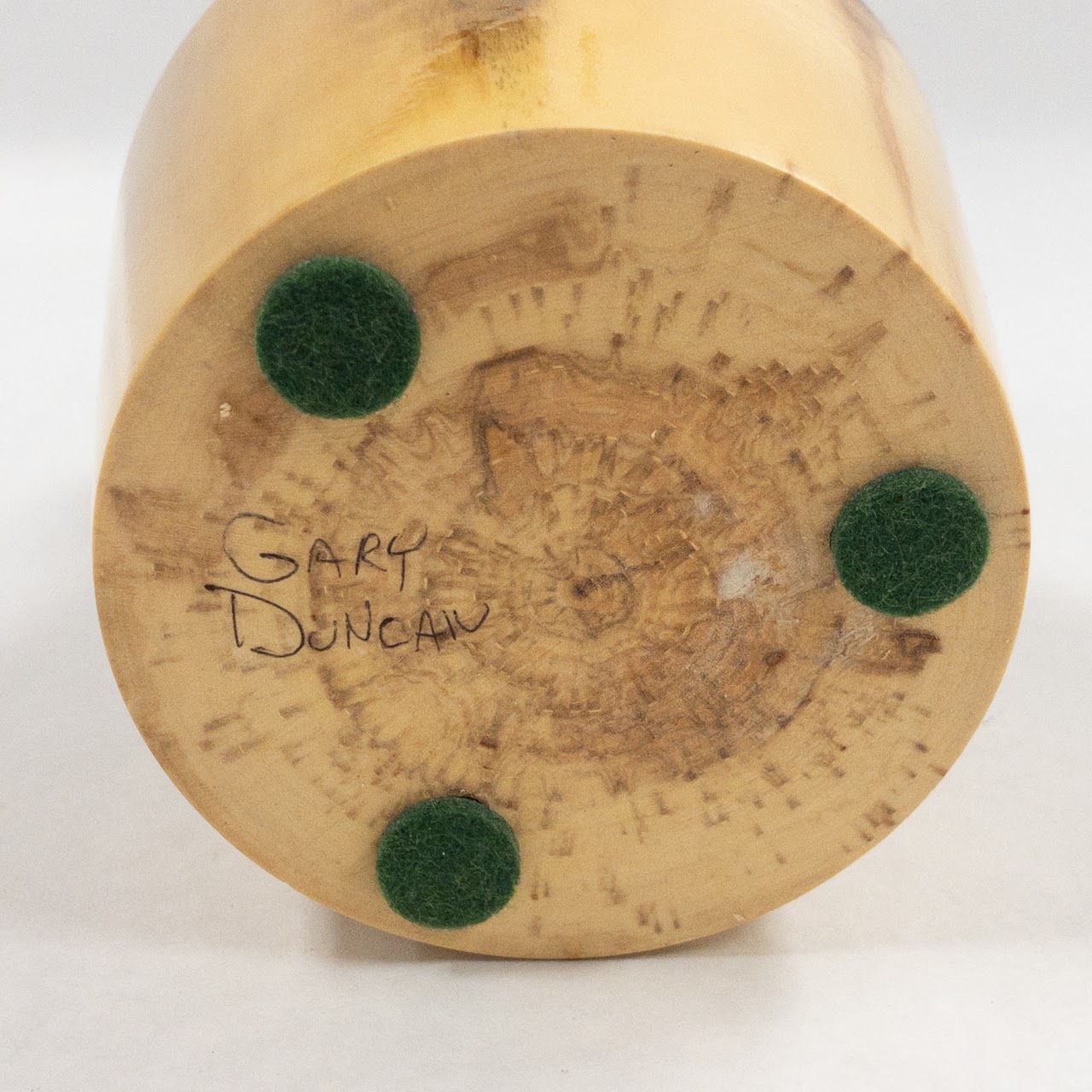 Gary Duncan Signed Aspen Wood Vase