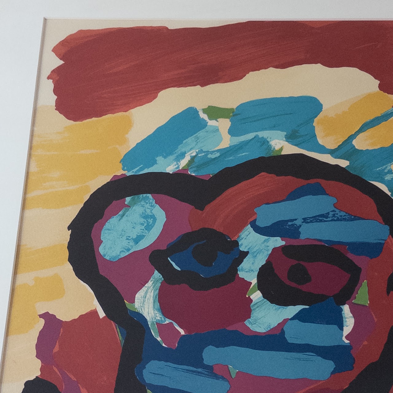 Karel Appel 'Mother and Little Boy' Signed Lithograph