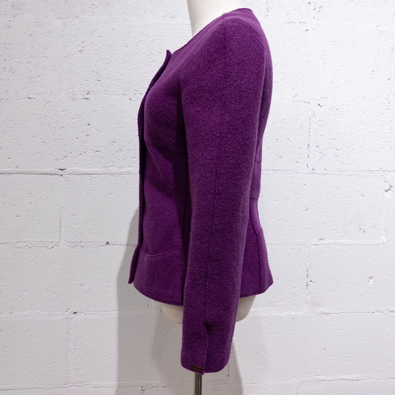 Chanel Purple Wool Jacket