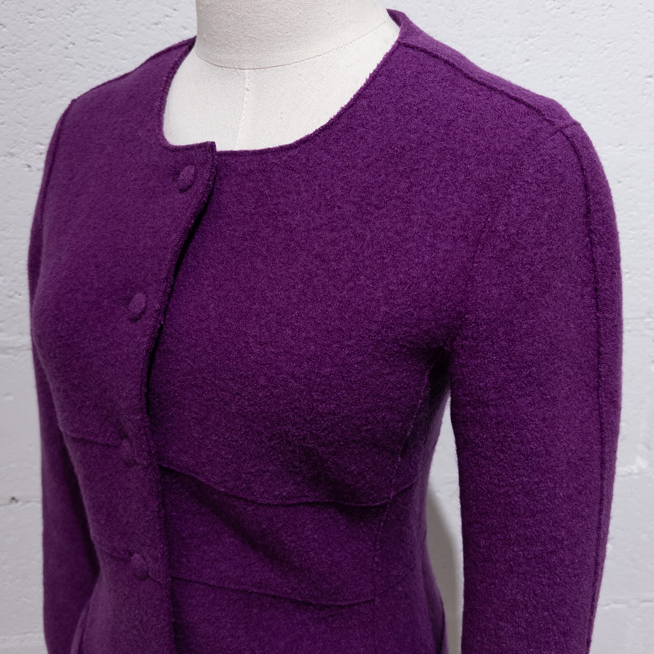 Chanel Purple Wool Jacket