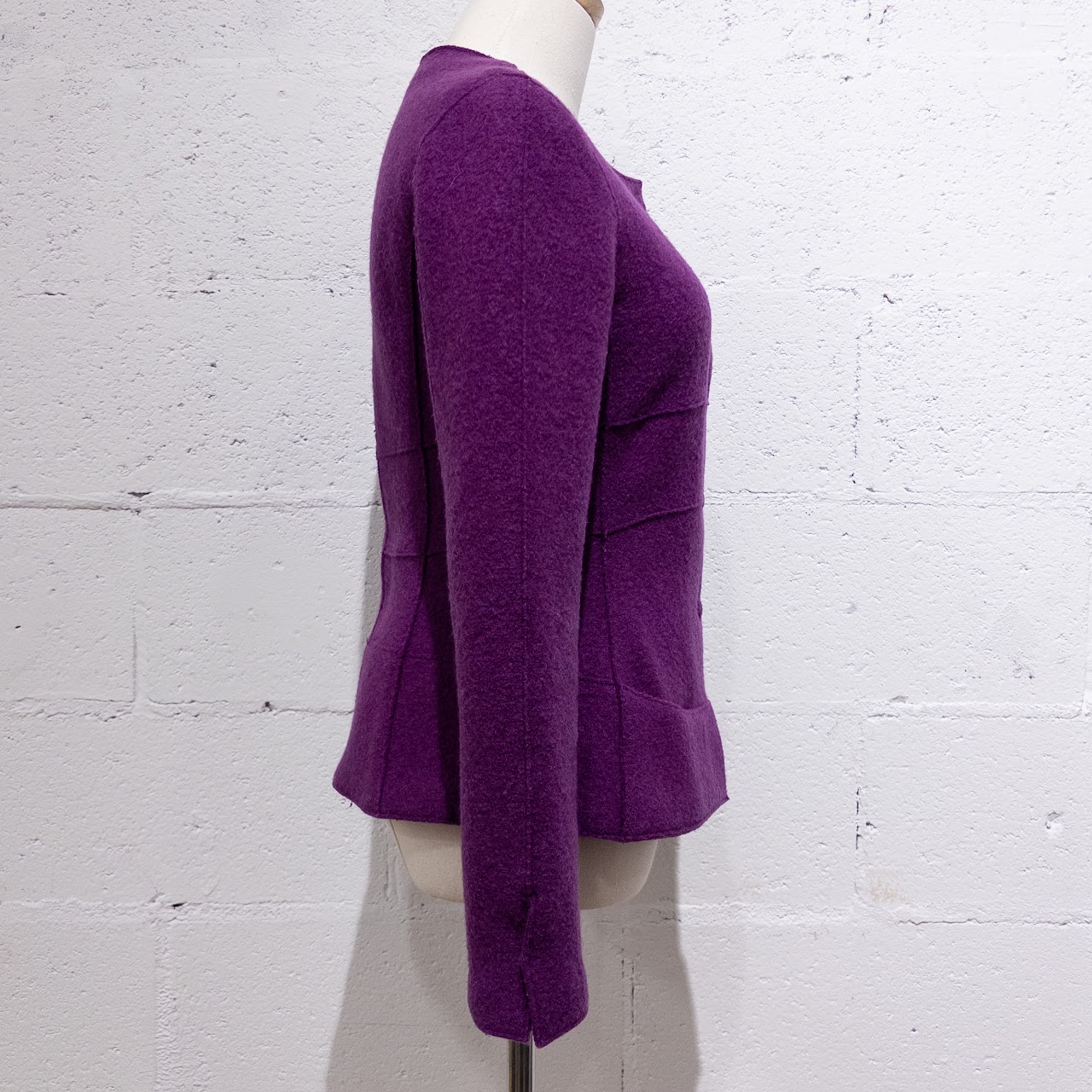 Chanel Purple Wool Jacket