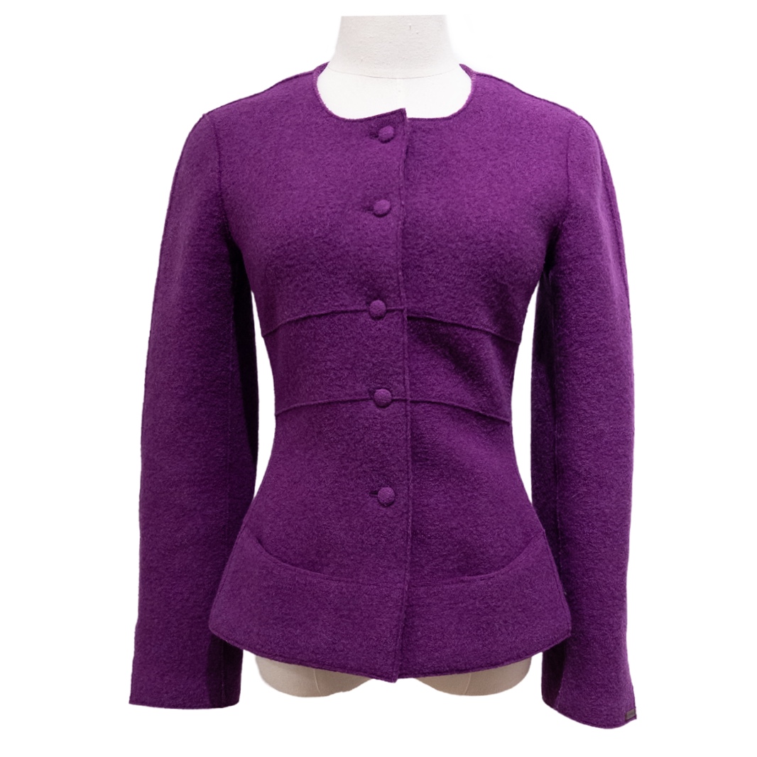 Chanel Purple Wool Jacket