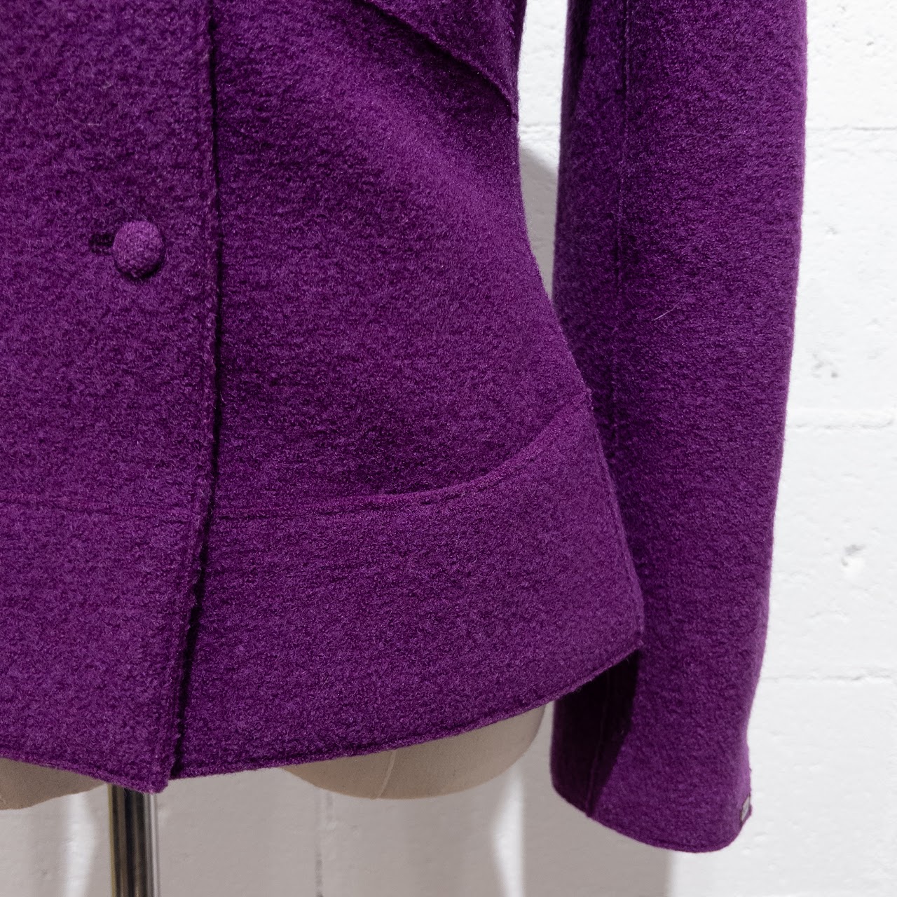 Chanel Purple Wool Jacket