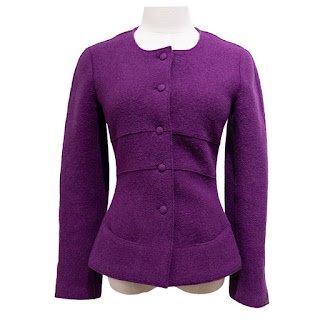 Chanel Purple Wool Jacket