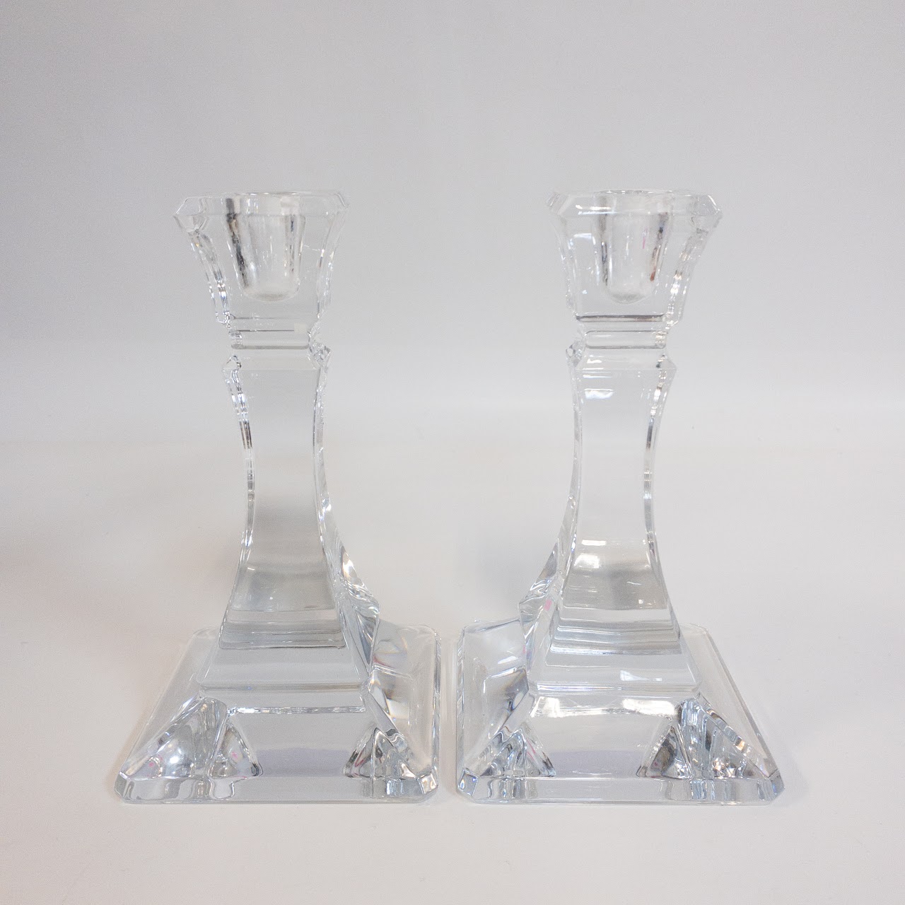 Tiffany & Co. Home Essentials Square Base Candle Stick Pair