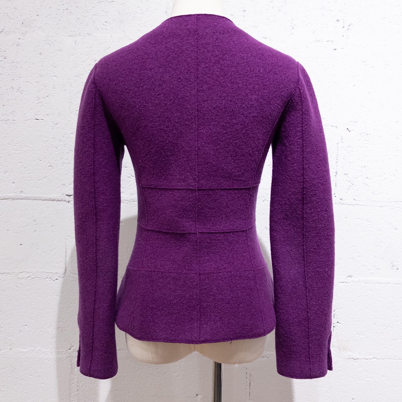 Chanel Purple Wool Jacket