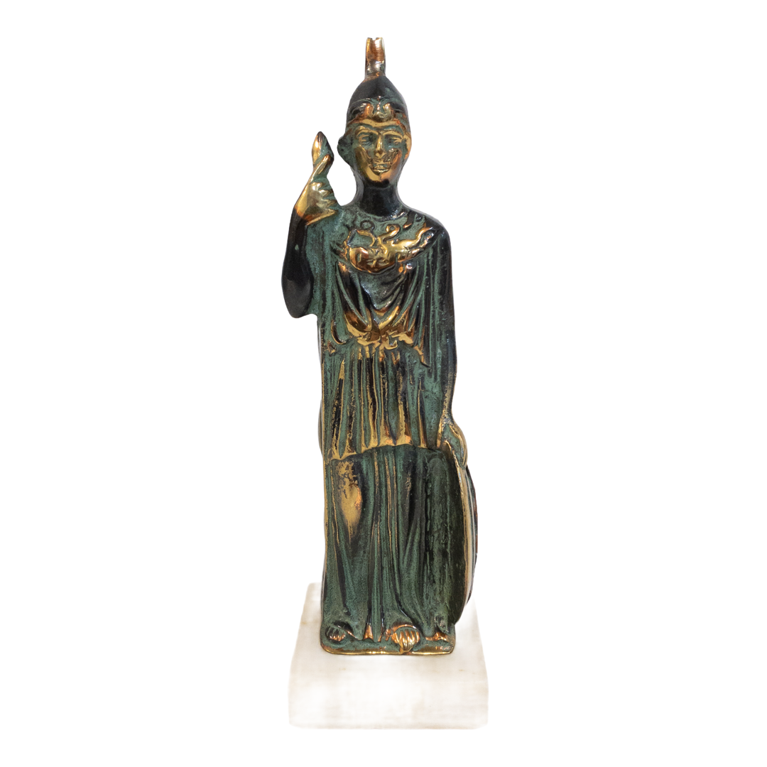 Athene Goddess of Wisdom Bronze Statuette