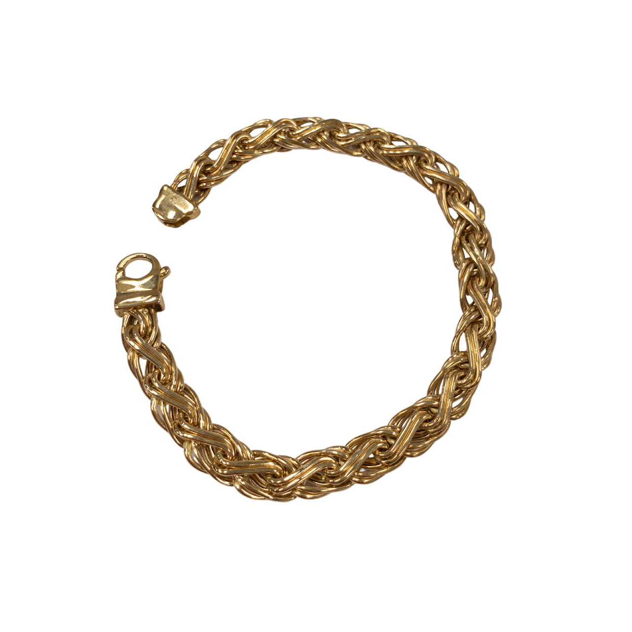 14K Gold Braided Bracelet