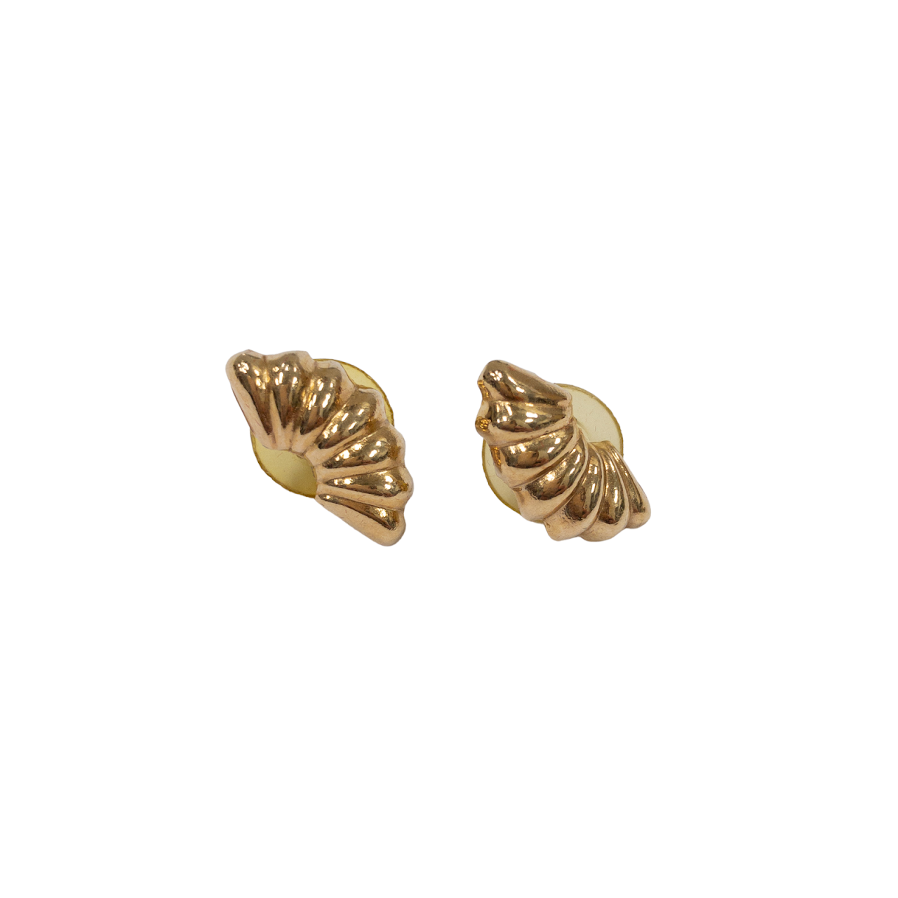 14K Gold Shell Earrings