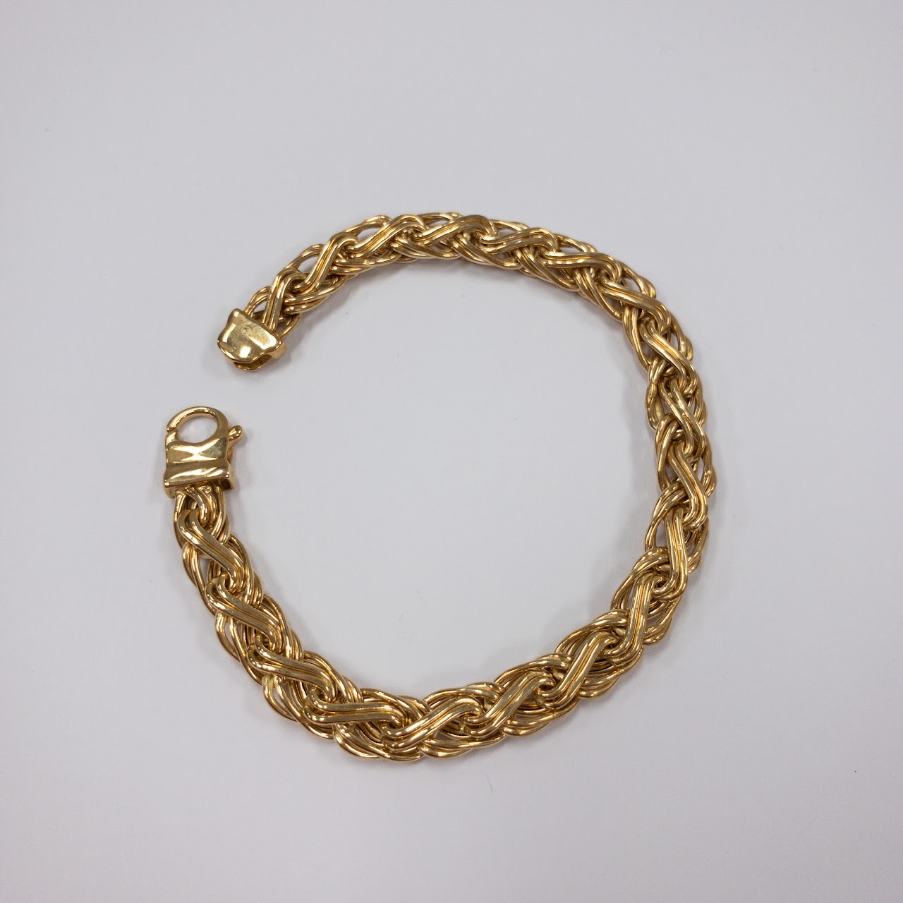 14K Gold Braided Bracelet