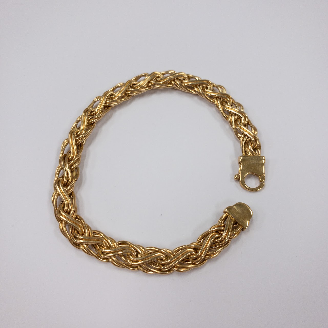 14K Gold Braided Bracelet