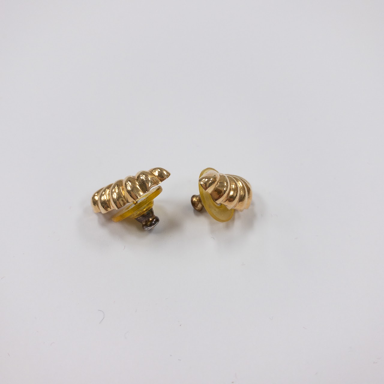 14K Gold Shell Earrings