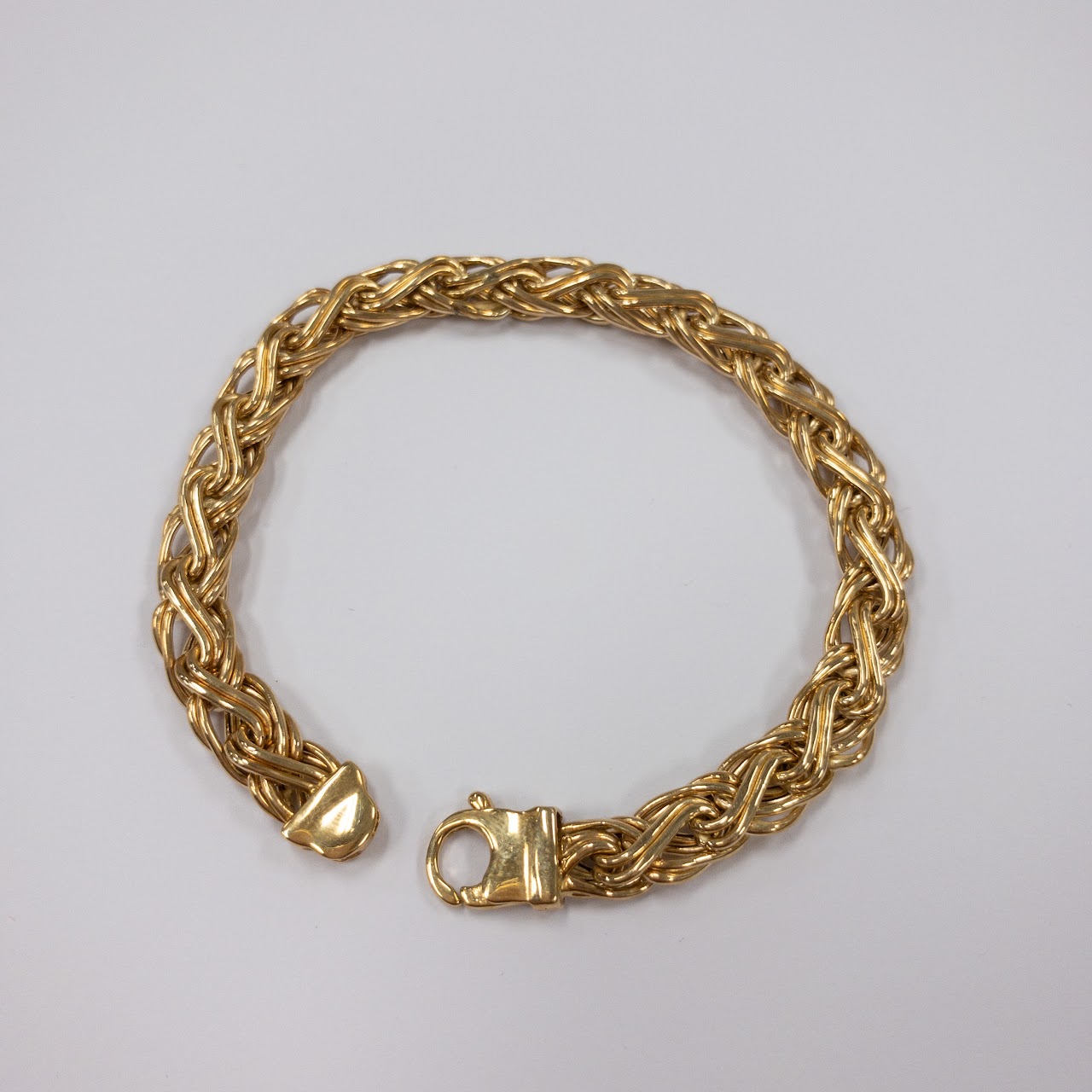 14K Gold Braided Bracelet