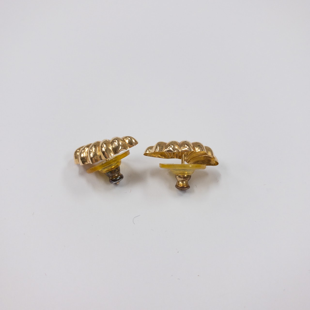 14K Gold Shell Earrings