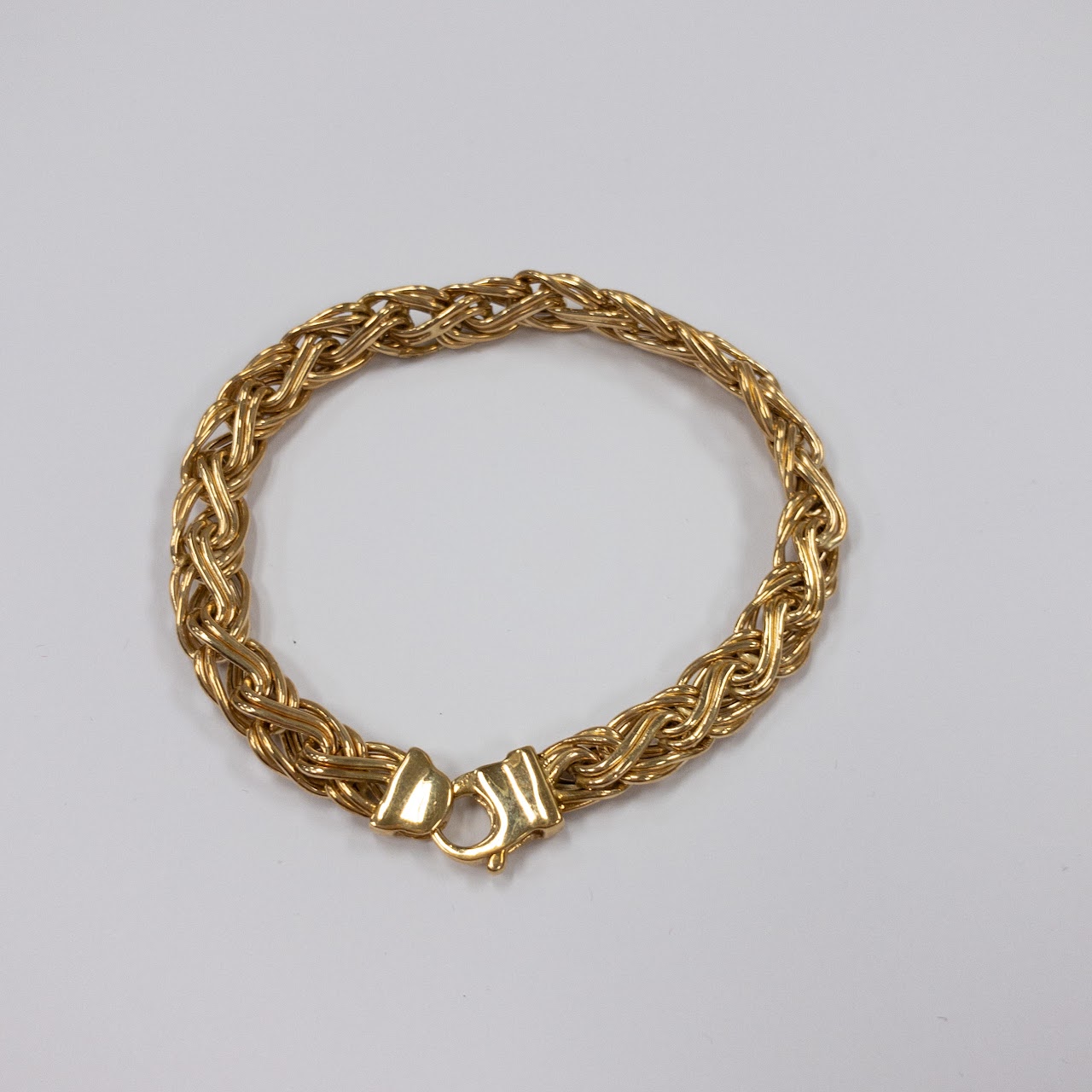 14K Gold Braided Bracelet