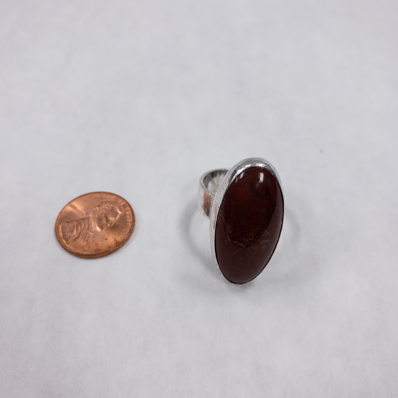 Sterling  Silver & Brecciated Jasper Ring