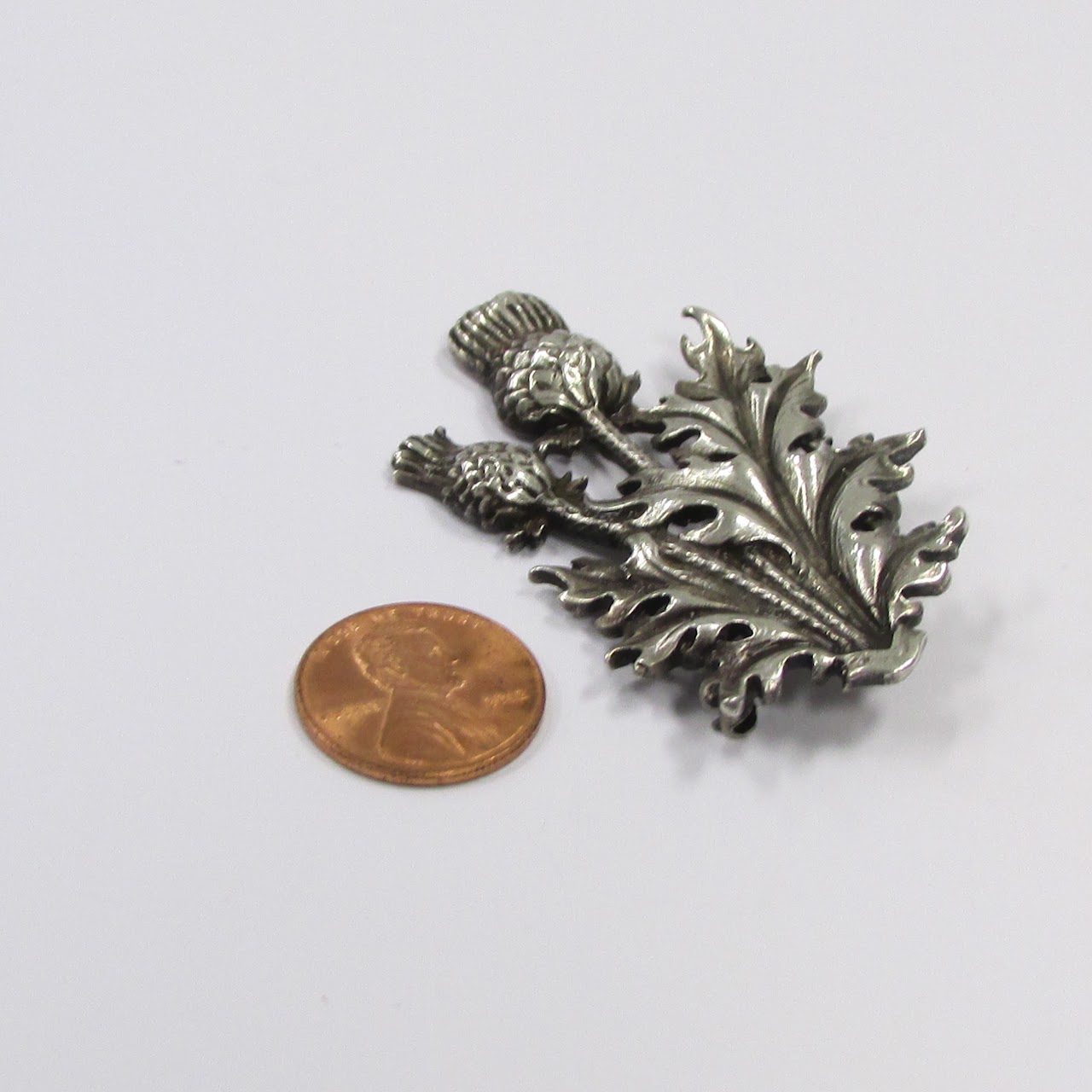 Sterling Silver Scottish Thistle Brooch