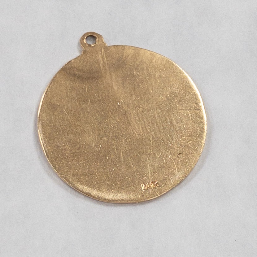 14K Gold Religious Pendant