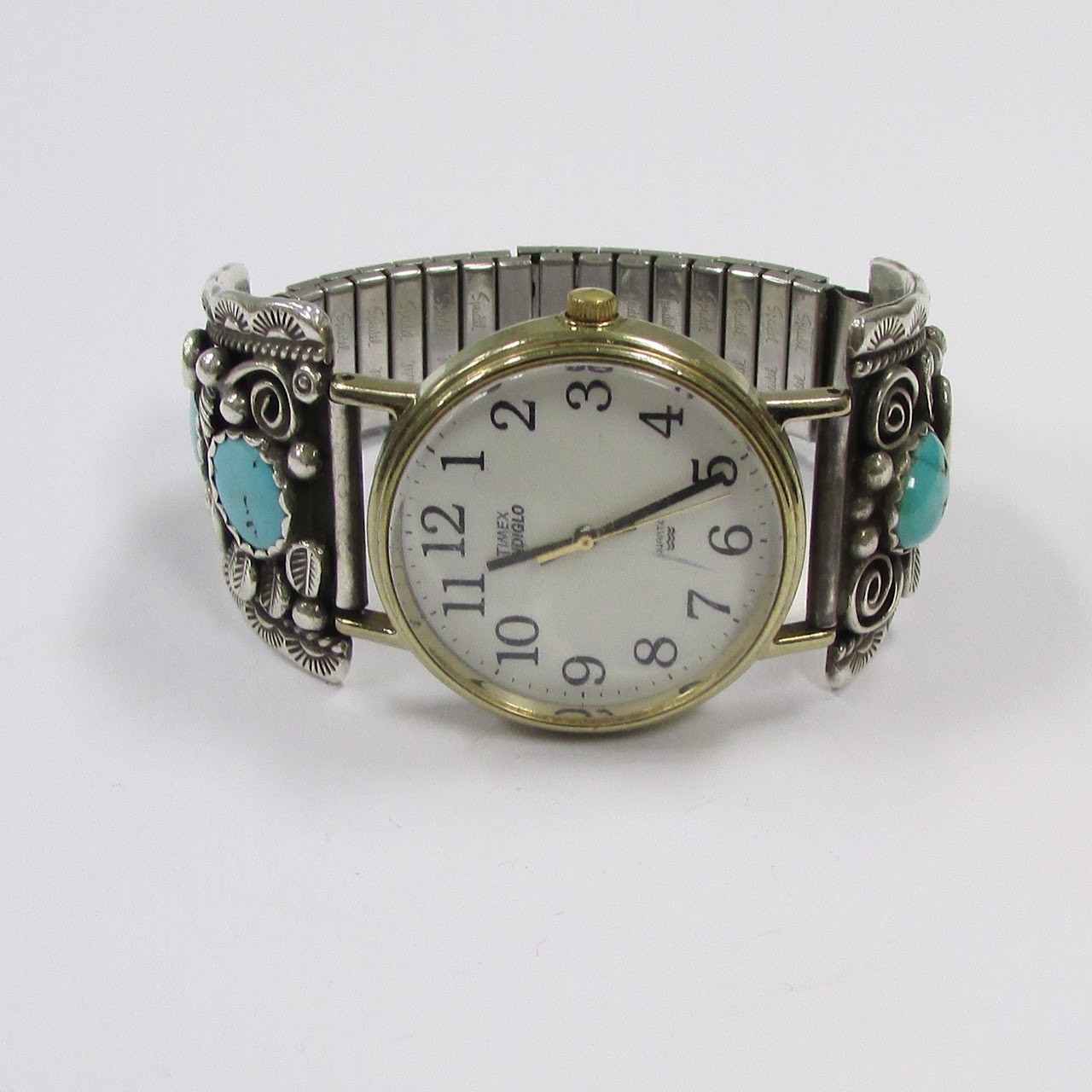 Sterling Silver & Turquoise Bracelet Watch