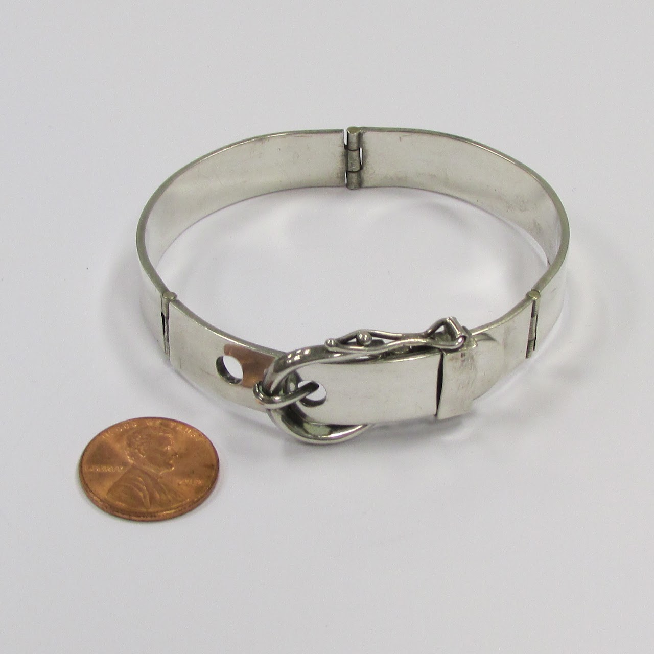 Sterling Silver Buckle Bracelet