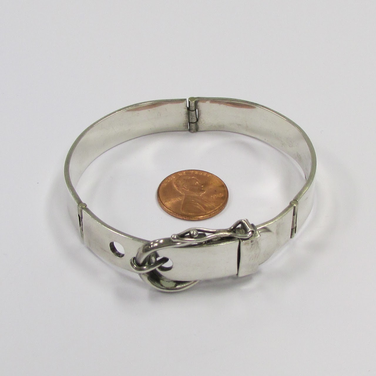 Sterling Silver Buckle Bracelet