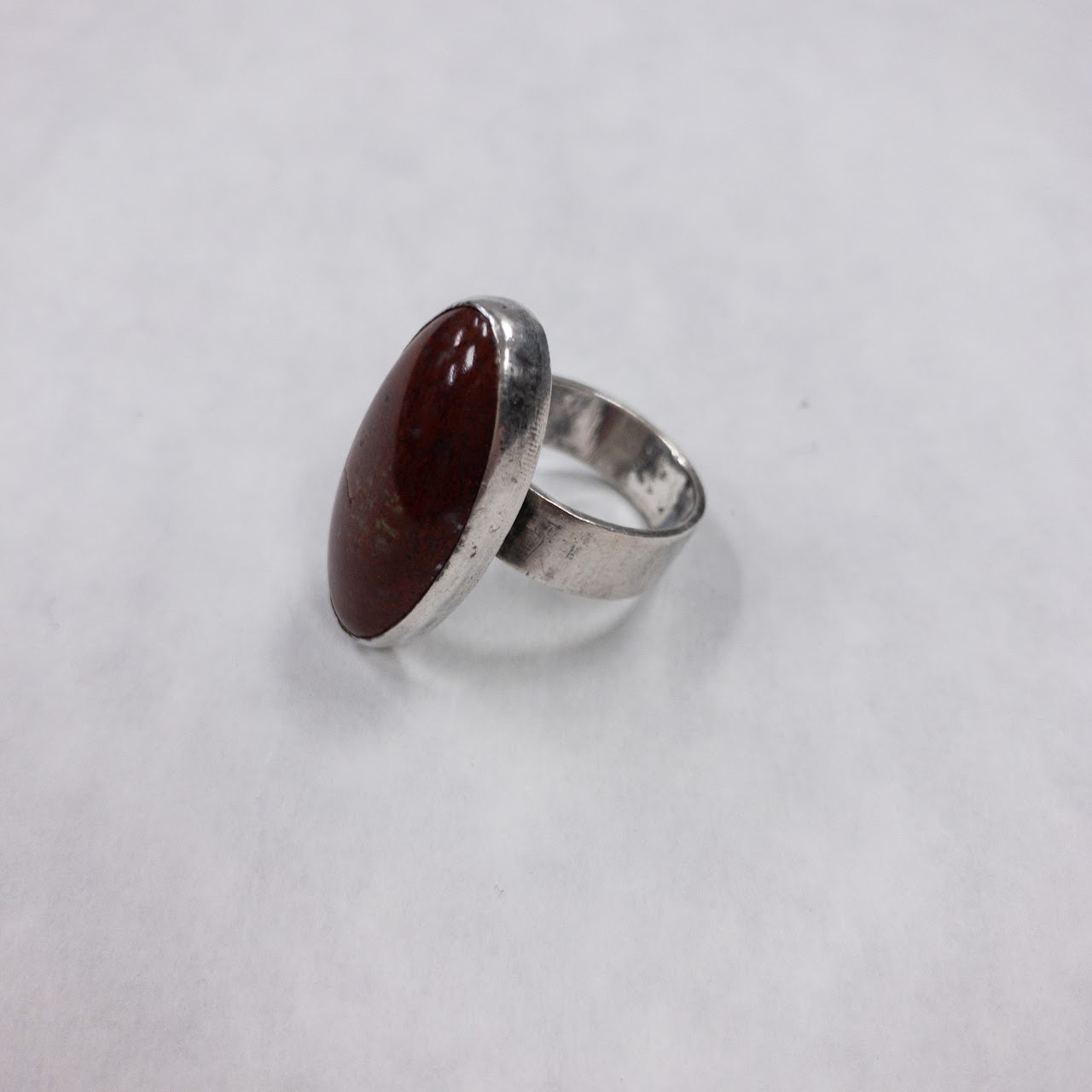 Sterling  Silver & Brecciated Jasper Ring