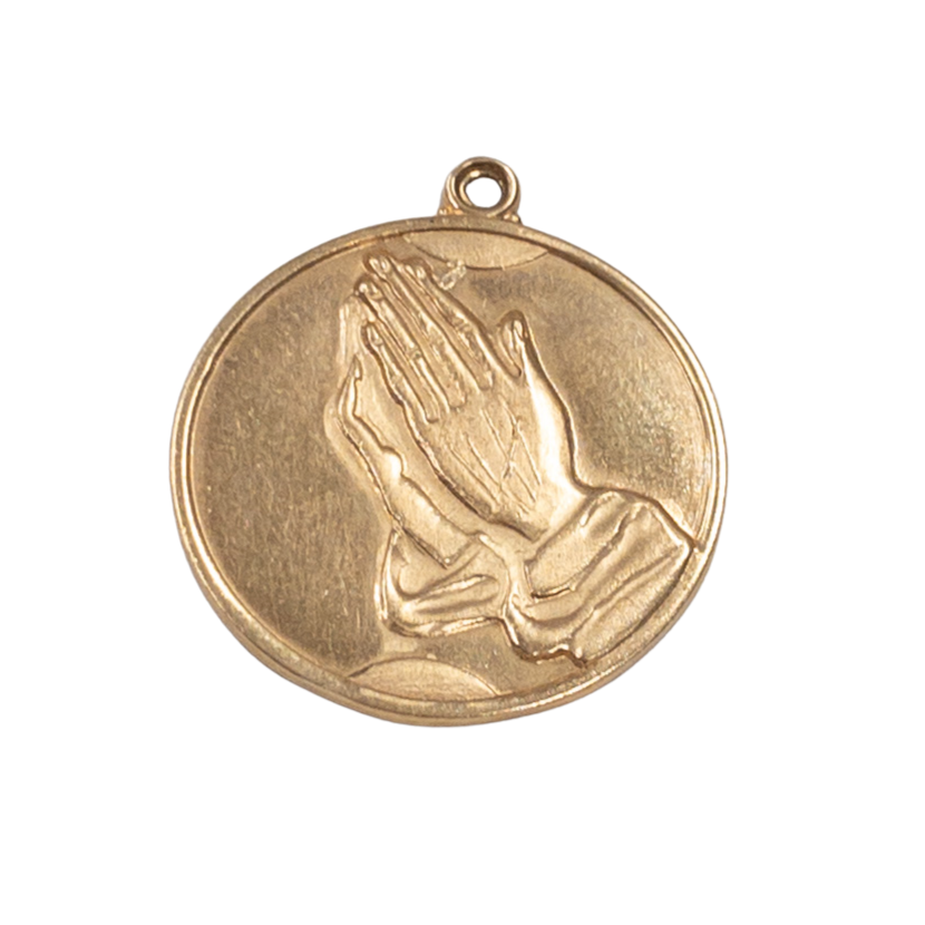 14K Gold Religious Pendant