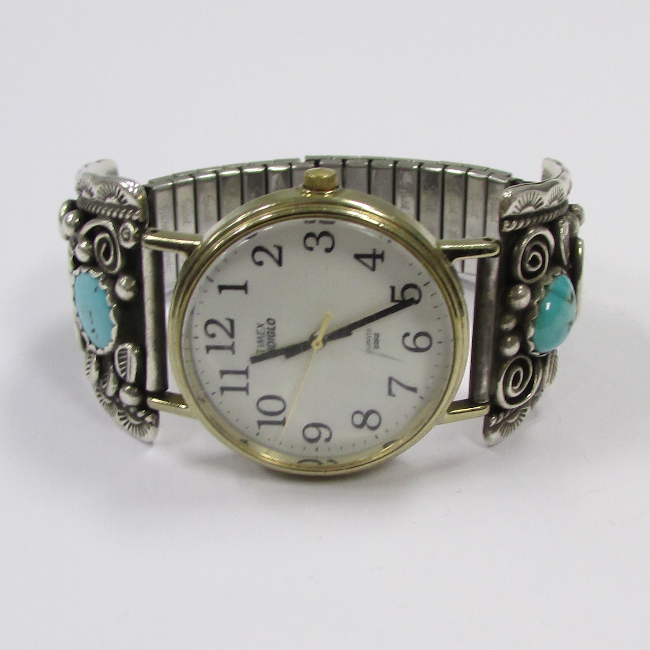 Sterling Silver & Turquoise Bracelet Watch