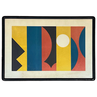 Leon Polk Smith 'Project for a Folding Screen, 1968' Signed Lithograph