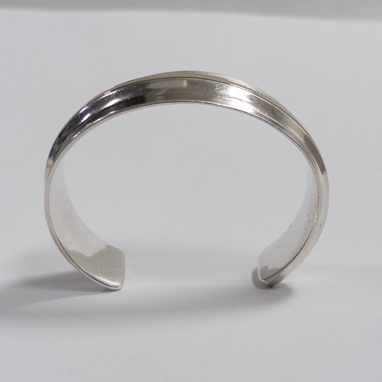 Cartier Sterling Silver & 18K Gold Cuff Bracelet