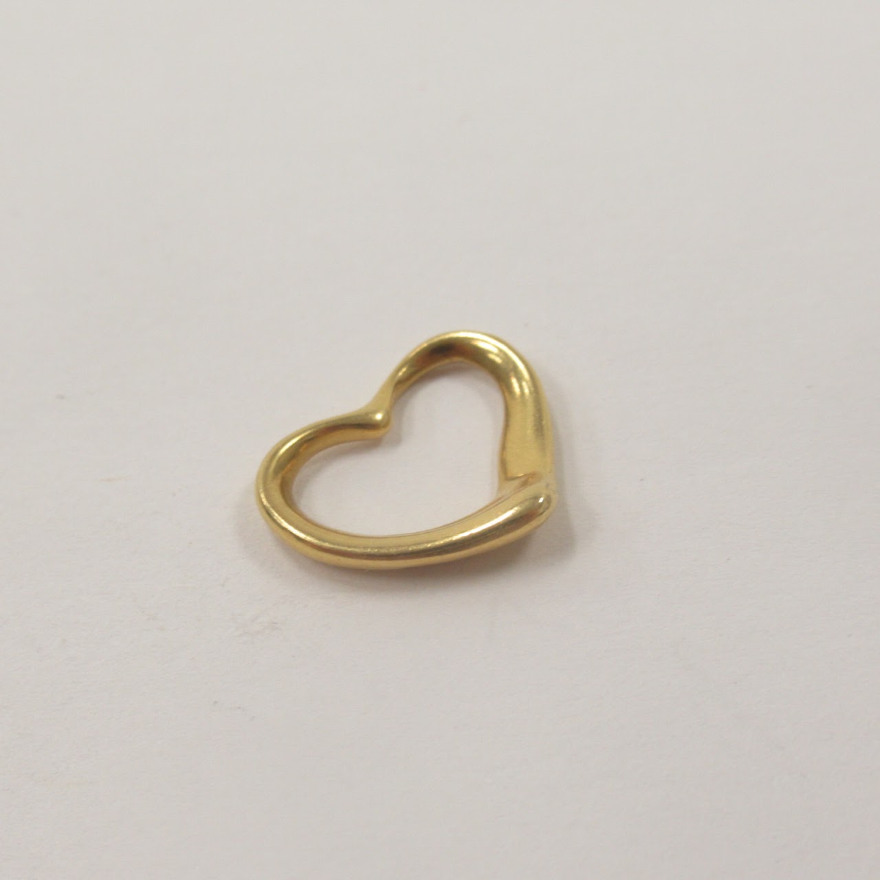 Tiffany & Co. X Elsa Peretti 18K Gold Open Heart Pendant