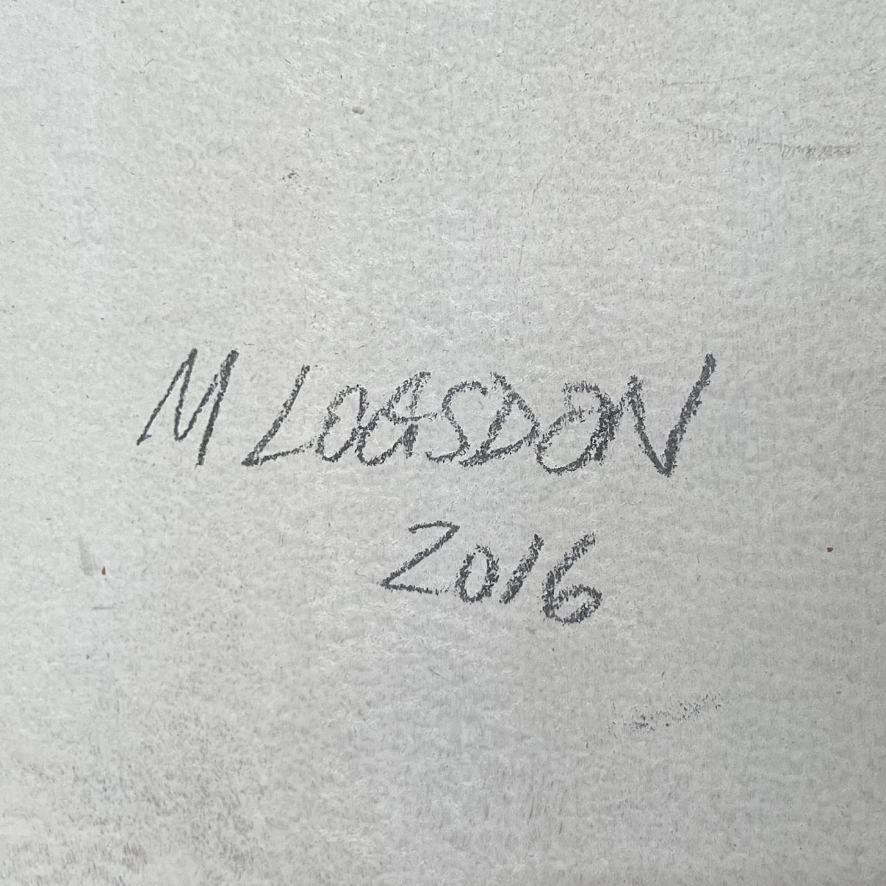 M. Logdson Signed Large Scale Contemporary Mixed Media