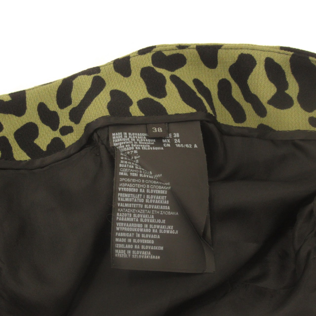 Prada Leopard Print Skirt