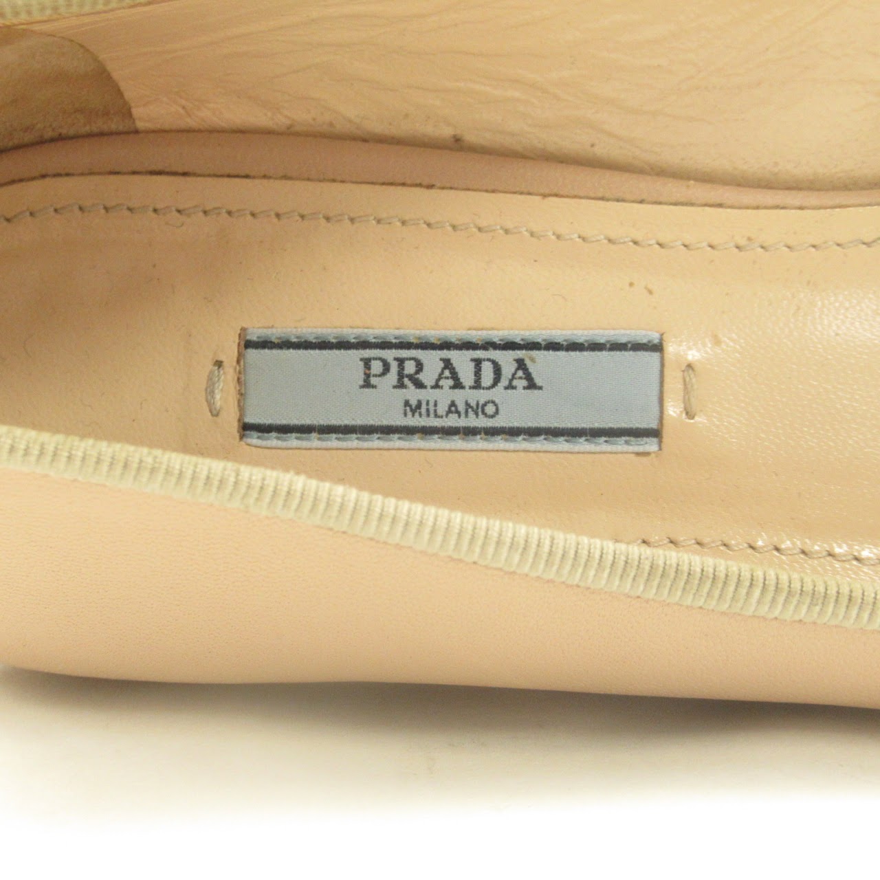Prada Blush Leather Flats
