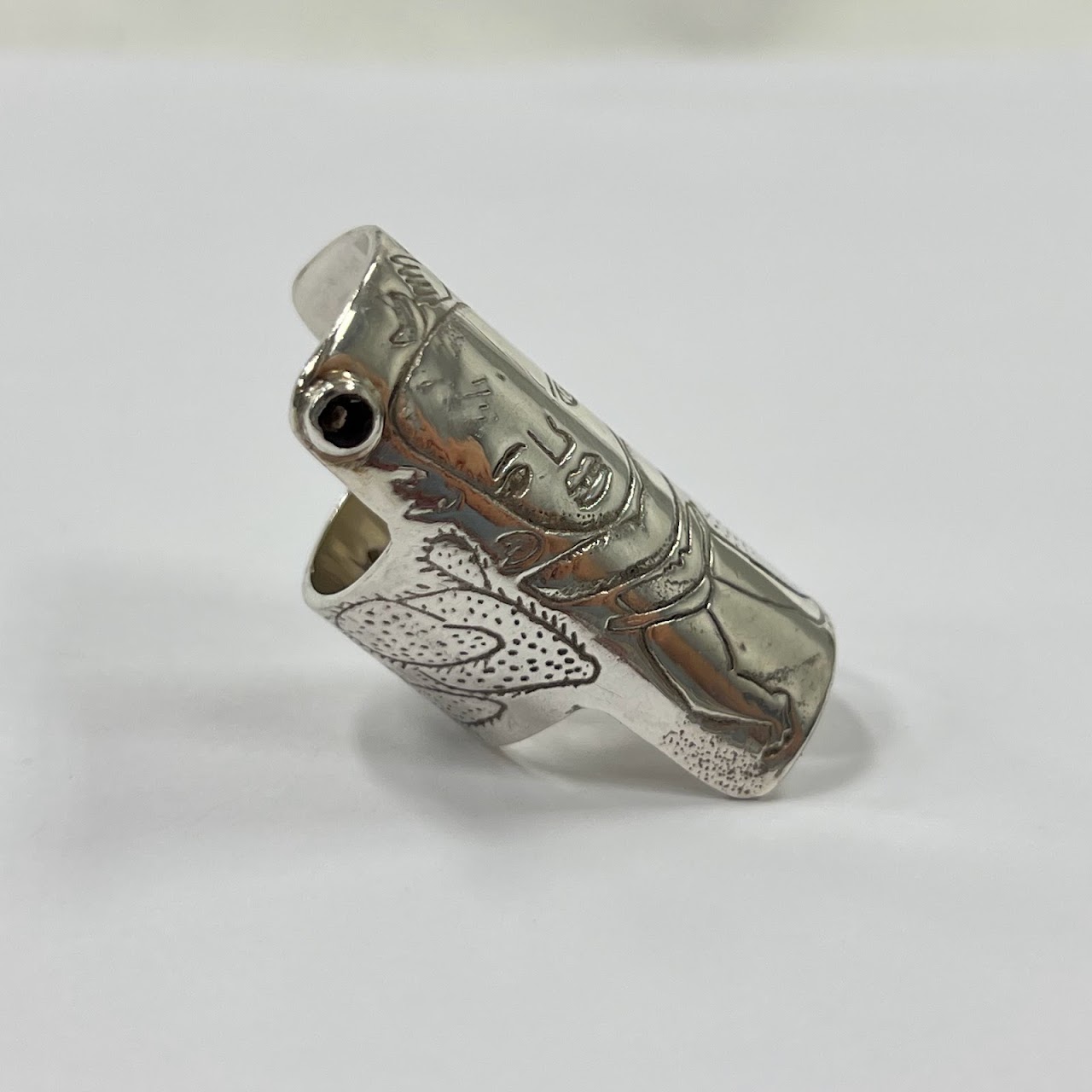 Sterling Silver & Smoky Quartz Ring with Matching Signed Aquatint Etching