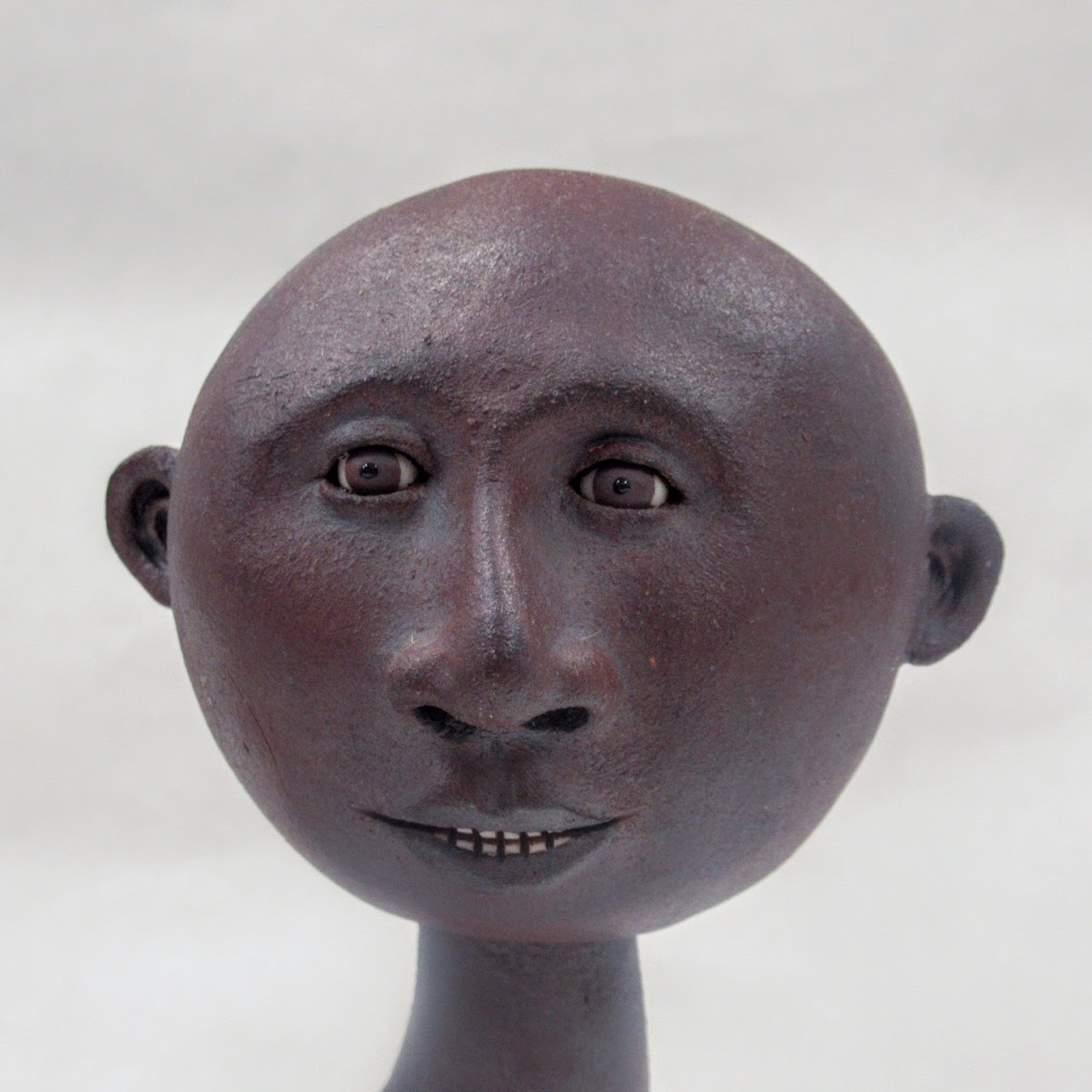 Anthropomorphic Surrealist Signed Studio Ceramic Sculpture