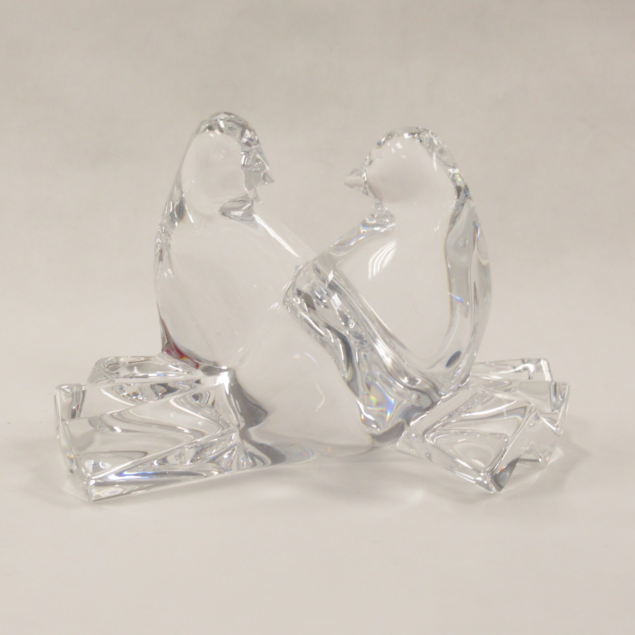 Baccarat NEW Crystal Loving Doves