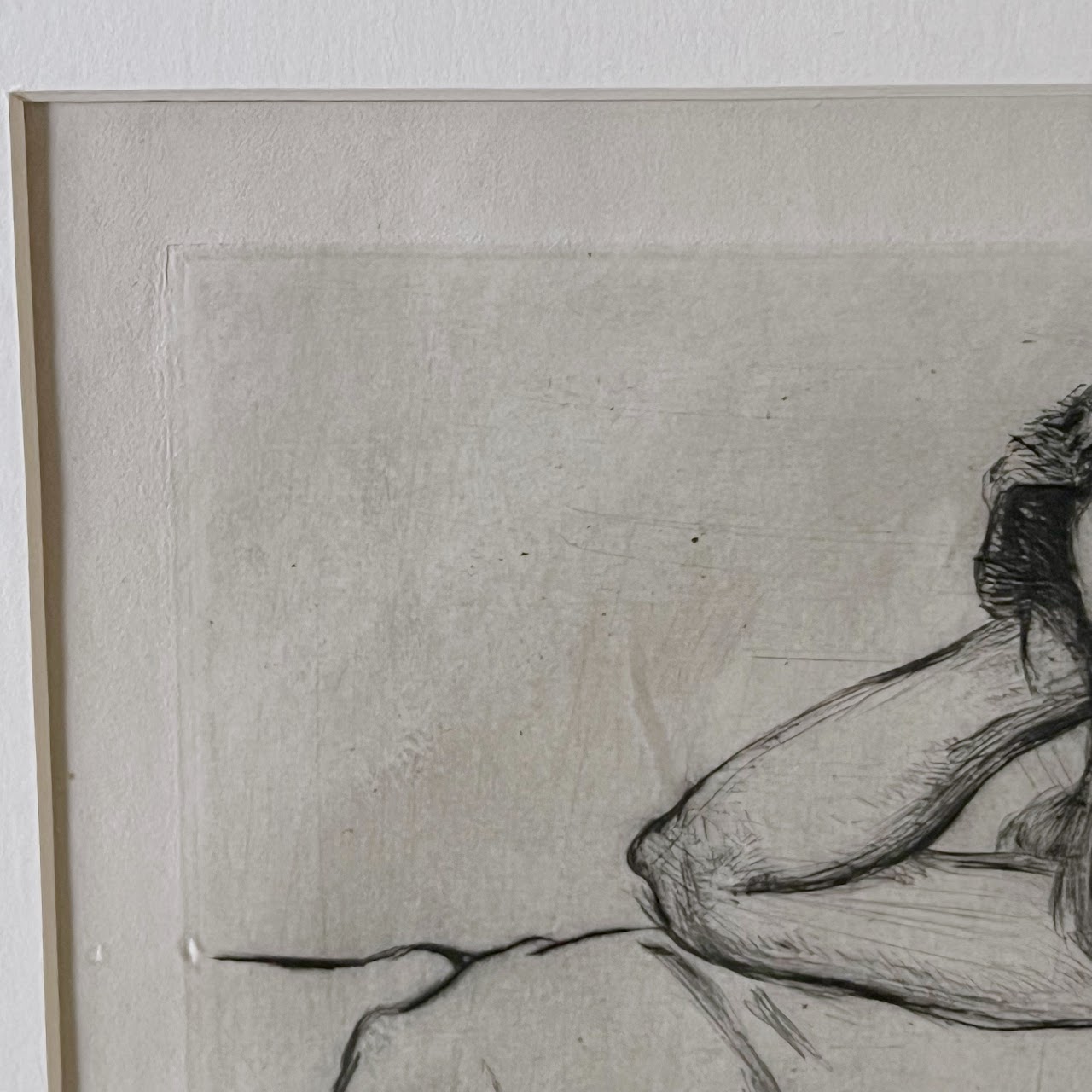 Sigmund Abeles Signed Portrait Drypoint Etching