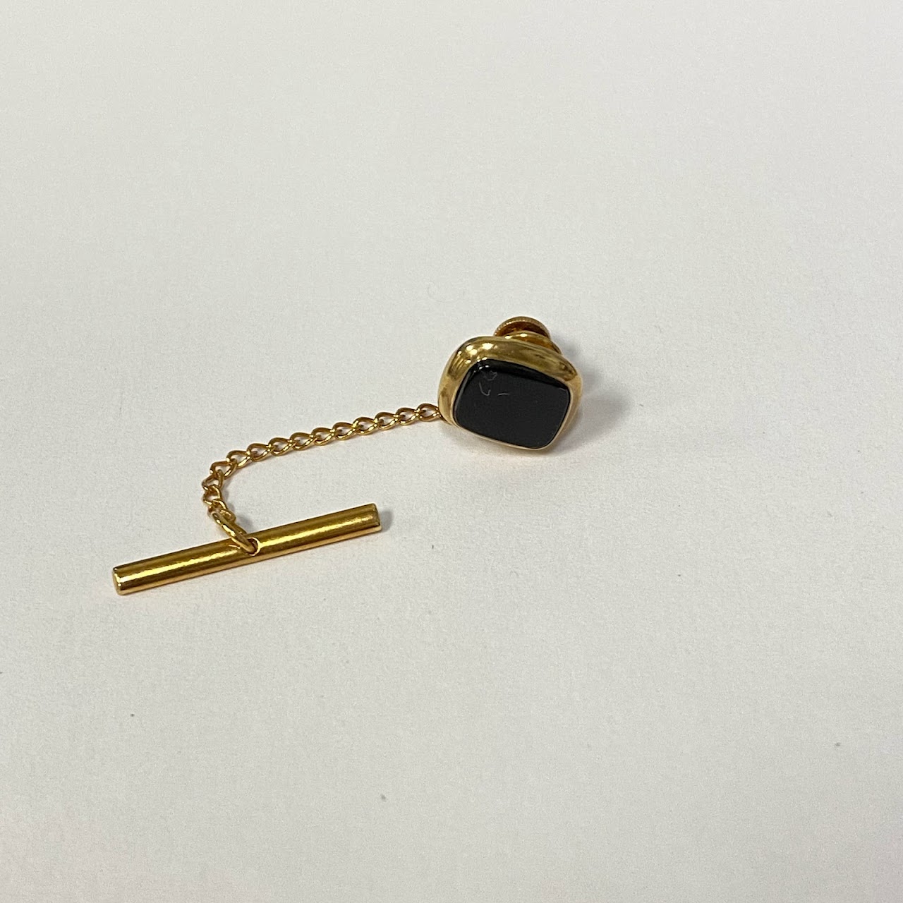 14K Gold & Onyx Tie Tack