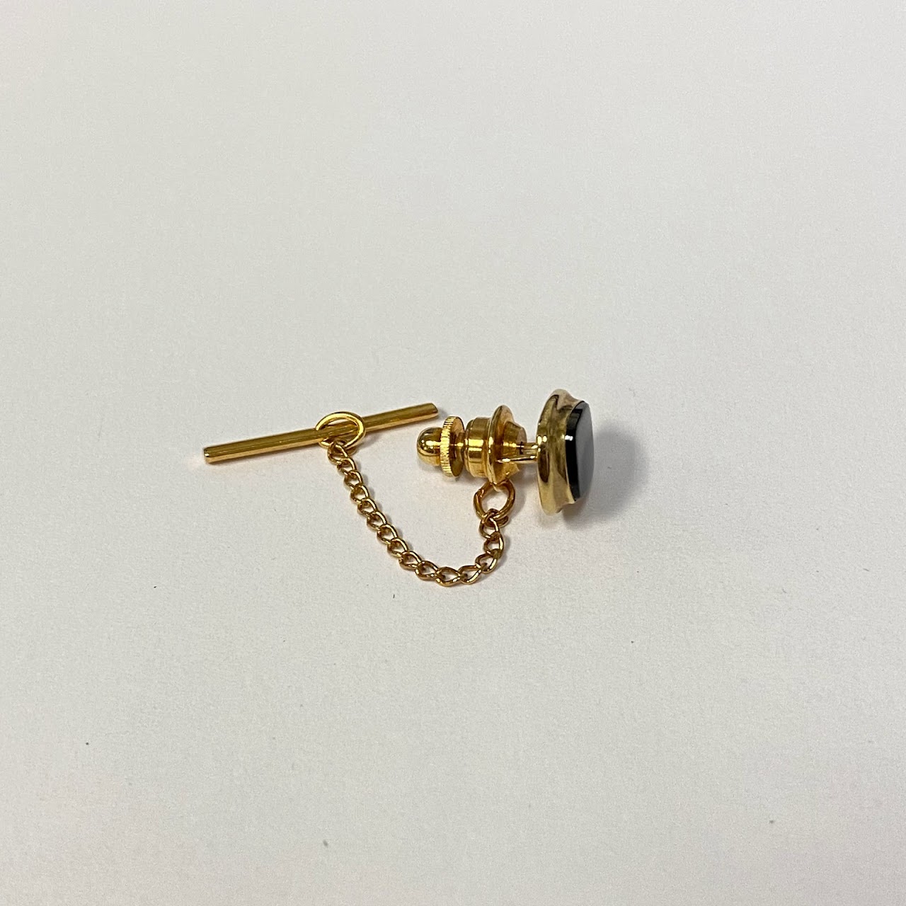 14K Gold & Onyx Tie Tack