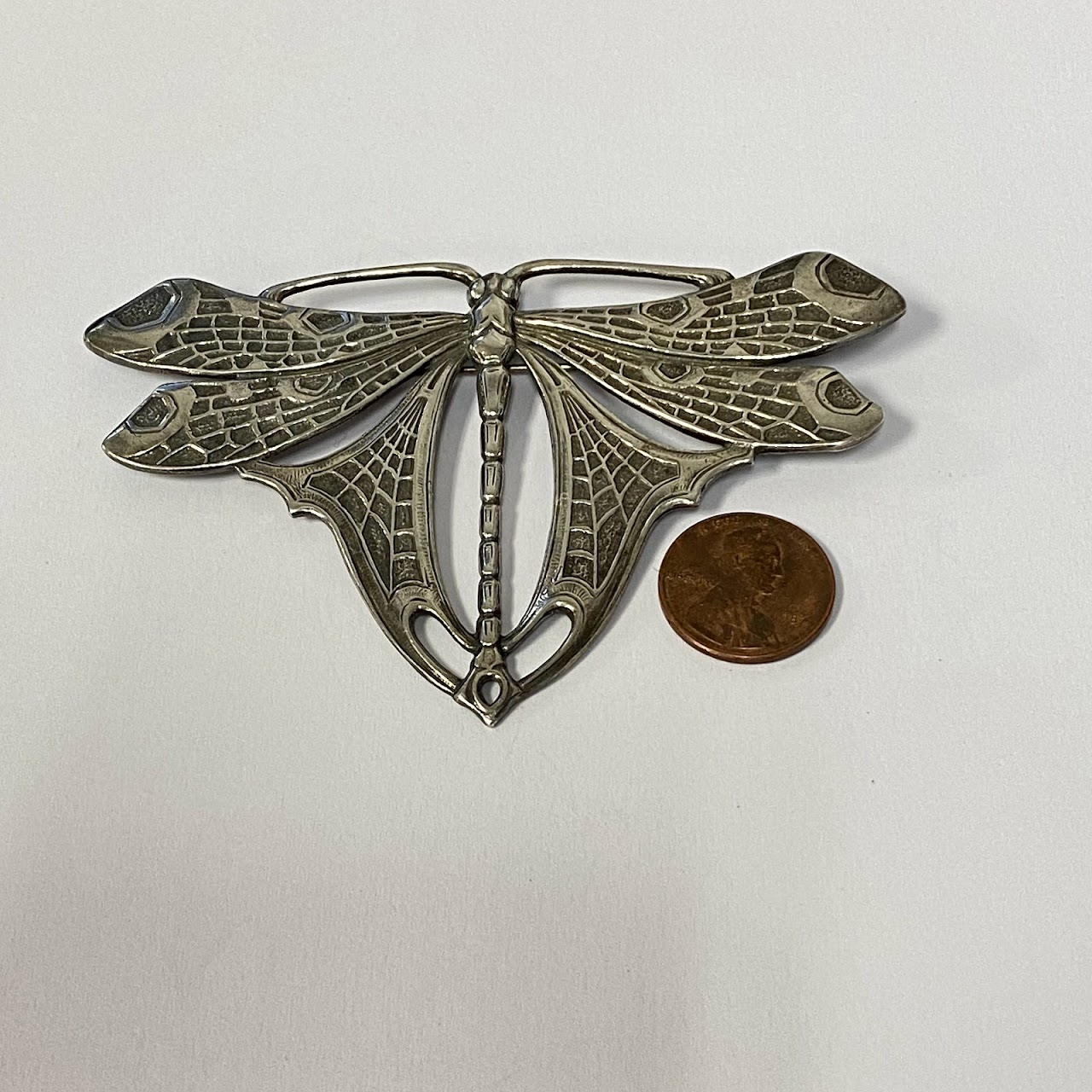 Sterling Silver Luna Moth Brooch